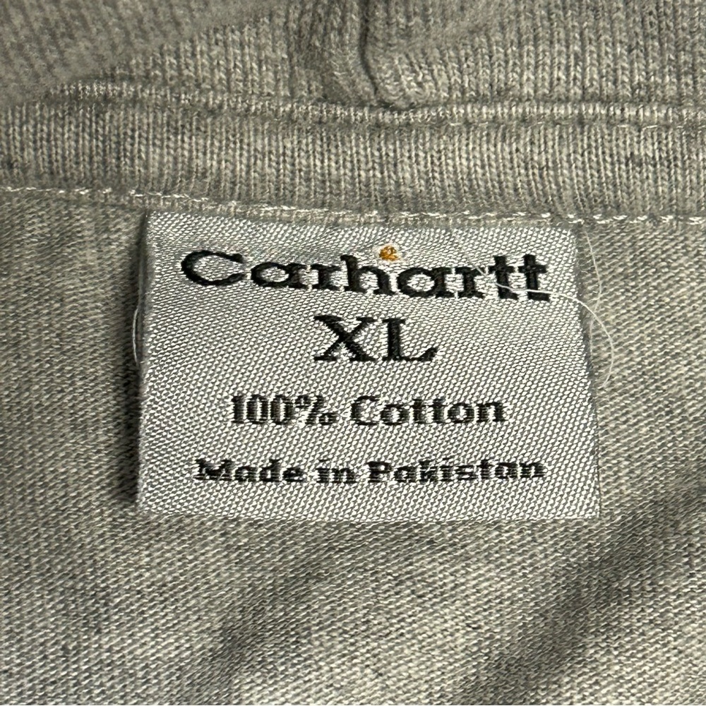 Carhartt Mens Long Sleeve Turtleneck Shirt Cotton Gray XL - Picture 4 of 9